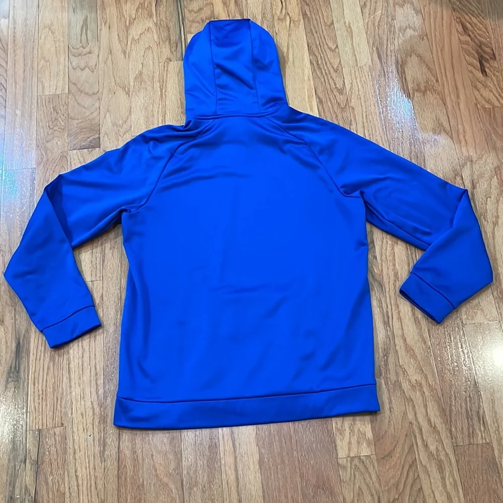 Nike Dri-Fit Blue Hoodie Sweatshirt Size Large - Picture 2 of 13